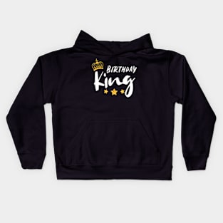 Birthday King  Mens Golden Graphic Mens Boys Kids Hoodie